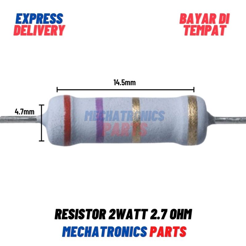 [PAS-9218] RESISTOR 2WATT 2.7OHM