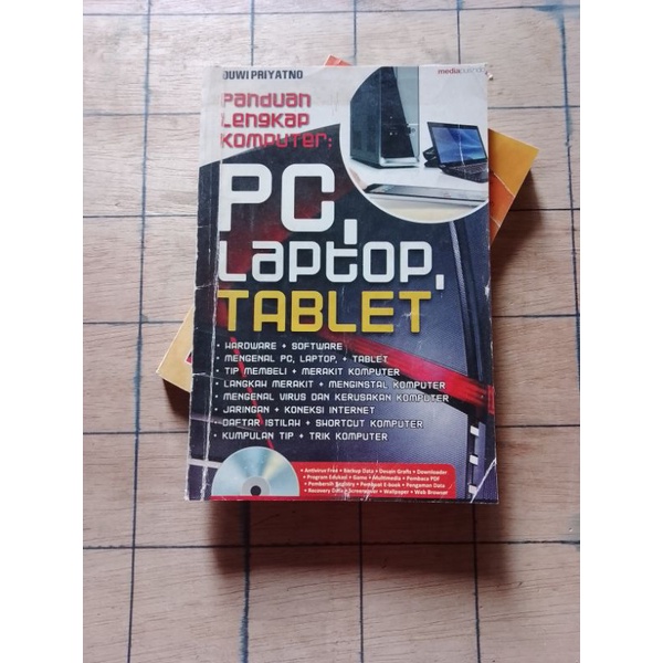 Original Buku bekas Panduan Lengkap Komputer PC, LAPTOP, TABLET Tanpa CD Oleh Duwi Priyatno