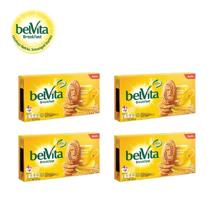 

DAPAT 4 PCS BELVITA BANANA & CEREAL 80GR