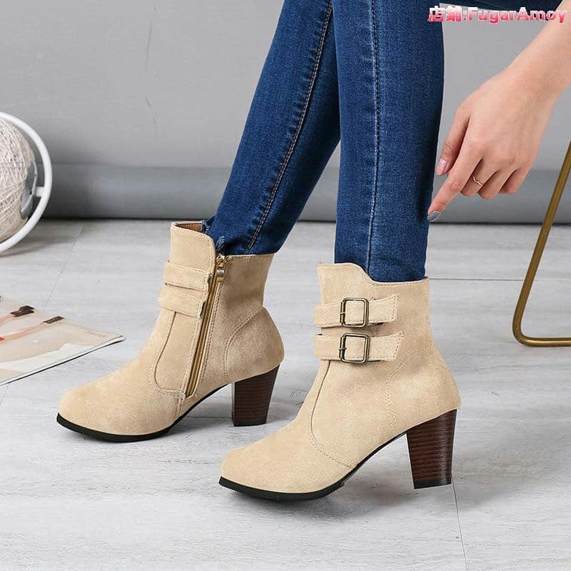 HEELS BOOTS WANITA  KOREA GESPER 2