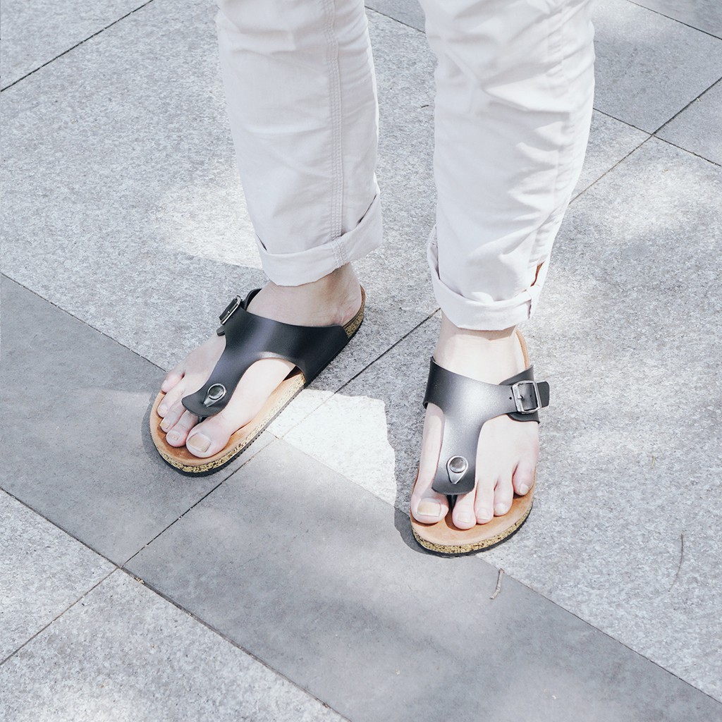 LEXON BLACK | ManNeedMe x Lvnatica | Sandal Casual Pria Sendal Tali Original