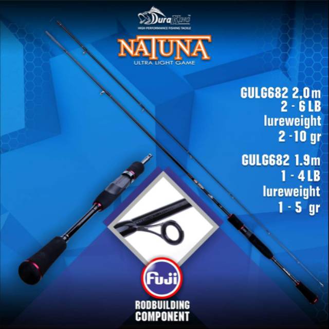 ROD JORAN DURAKING NATUNA SPINNING ULTRA LIGHT GULG 632 1 - 4LB FUJI