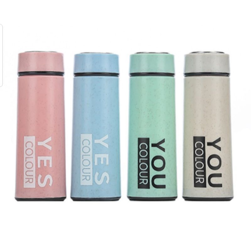 NEW BOTOL MINUM KACA MOTIF YOU COLOUR