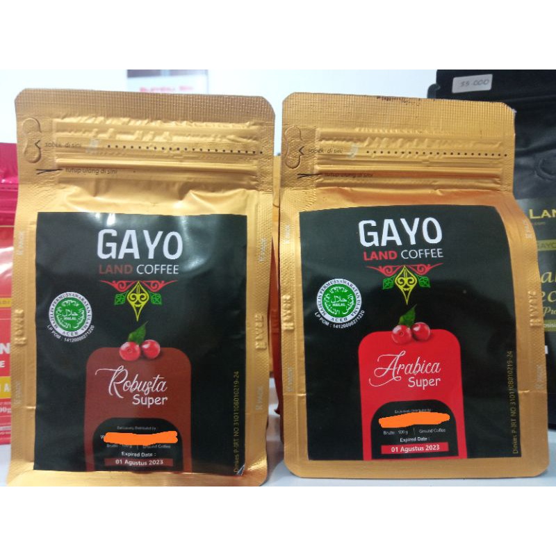 

GAYO LAND Kopi Robusta Superl | Arabika Super 100 gram