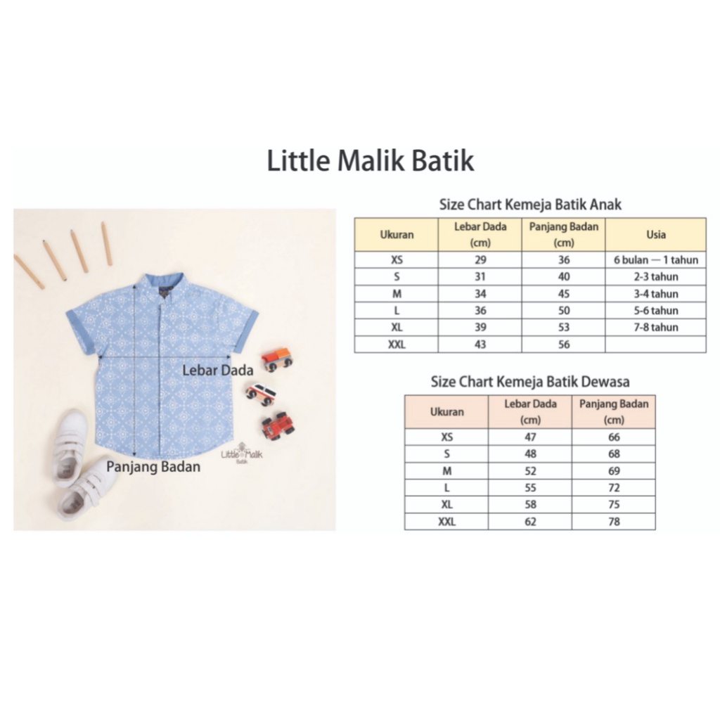 Kemeja Batik Anak, Lenga Pendek  By Little Malik Batik, Batik Cap SOLO