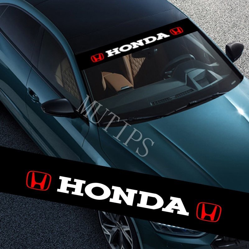 Stiker Kaca Depan Dan Belakang Mobil Honda Civic CRV HRV BRV Jazz Freed Brio Accord Bahan PVC Tahan Air
