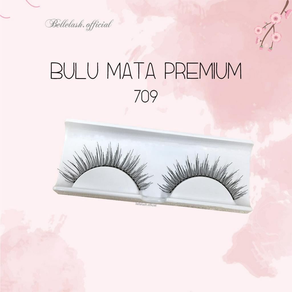 709 Bulu Mata Palsu Handmade Natural False Eyelash Eye Lashes Premium Series