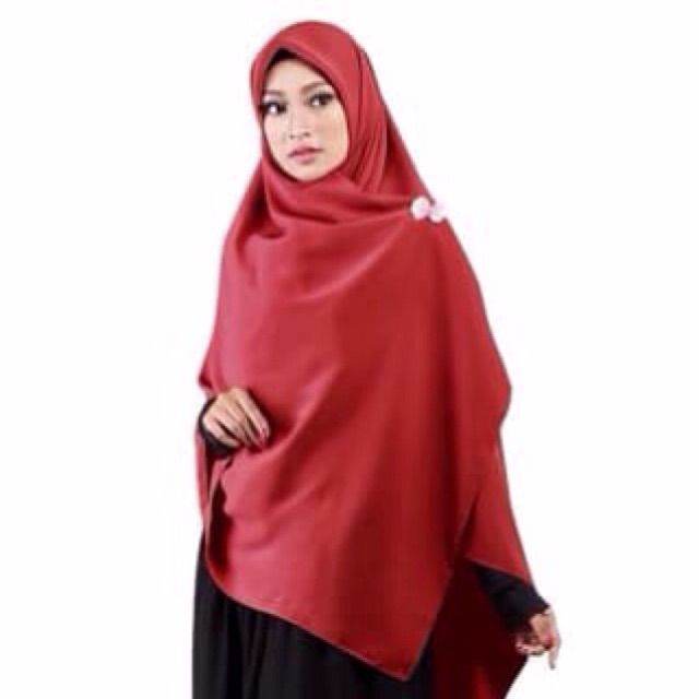 Diamond Crepe Syari Hijab Segi Empat Diamond Kerudung Jilbab Umama Scarf