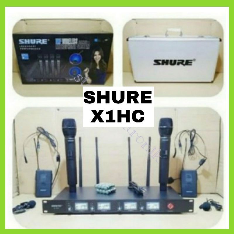 Mic Wireless Shure X1HC 4 Microphone Wireless 2 Handle 2 Clip On Sale