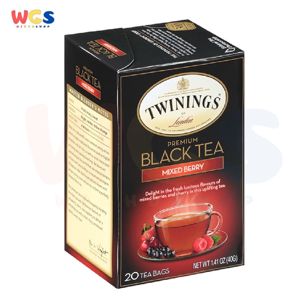 Twinings of London Premium Black Tea Mixed Berry &amp; Cherry 20s x 2g