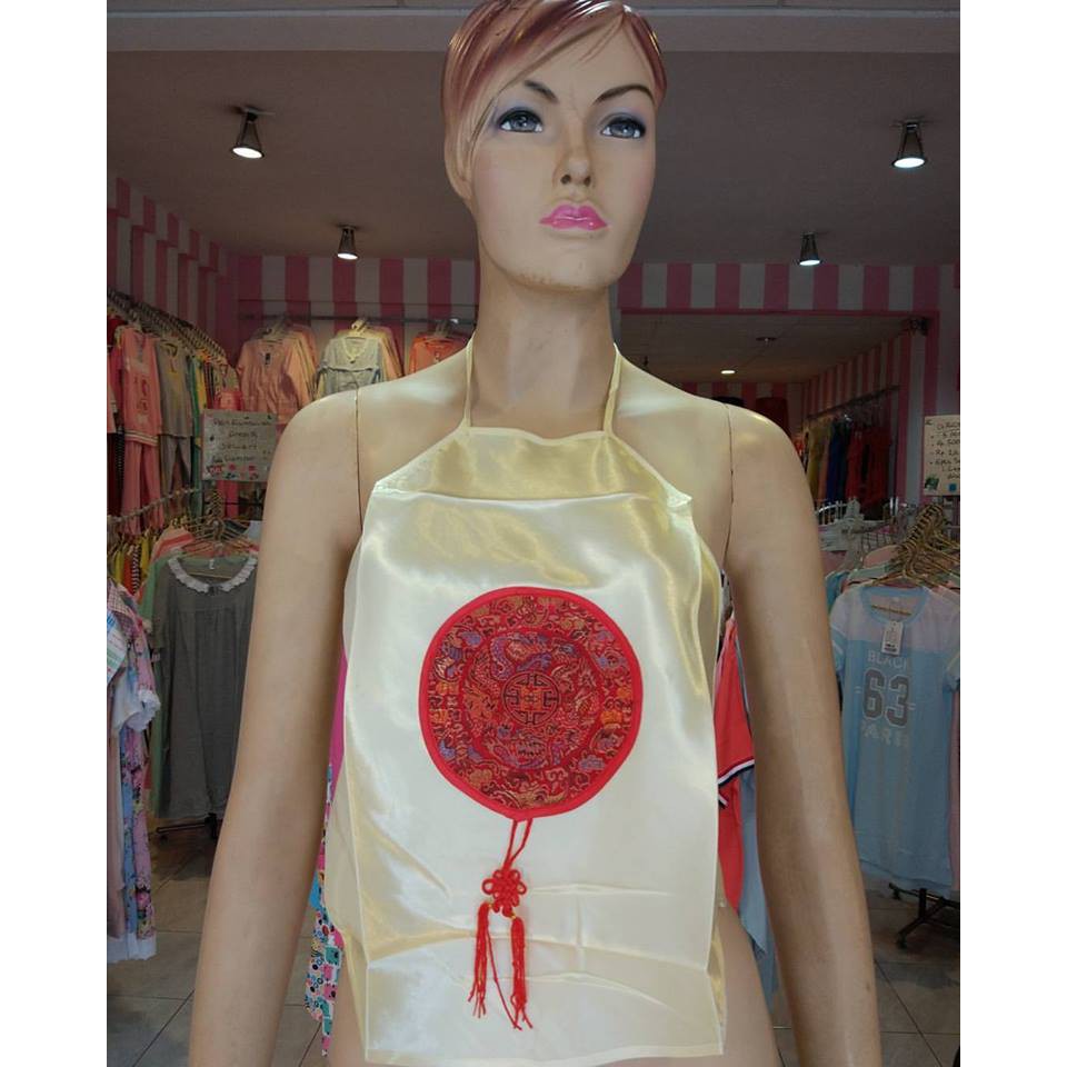Pakaian Dalam Sleepwear Sexy 7155228 Yellow Cheongsam