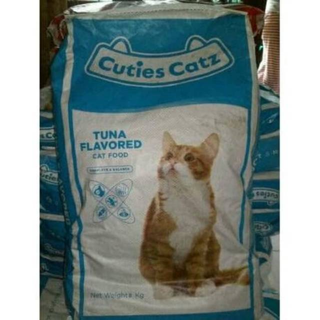 Makanan kucing Cuties Tuna repack 500gr/makanan kucing cuties