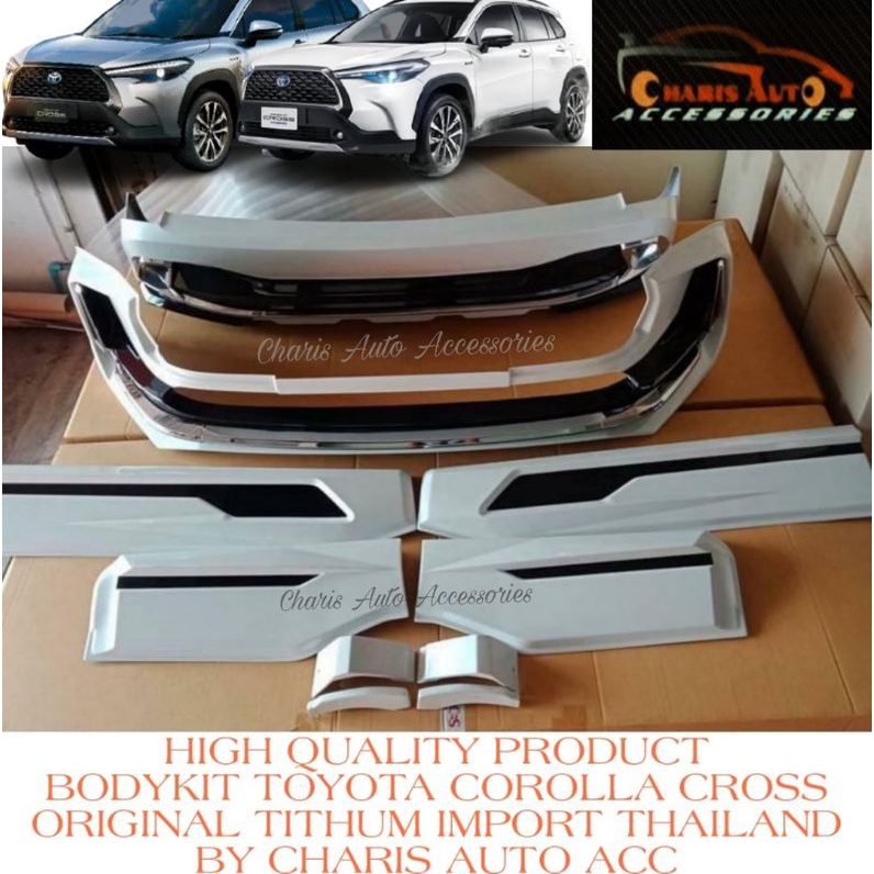 BODYKIT COROLLA CROSS 2021 UP HIGH QUALITY PRODUCT ORI TITHUM THAILAND