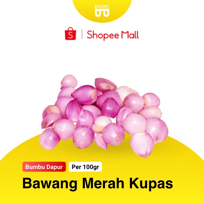 

Bawang Merah Kupas Premium (harga per 100gr) - Bakoel Sayur Online