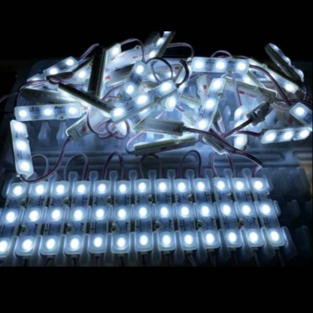 Lampu led modul module samsung 3 mata lampu reklame lampu neon sign led huruf reklame