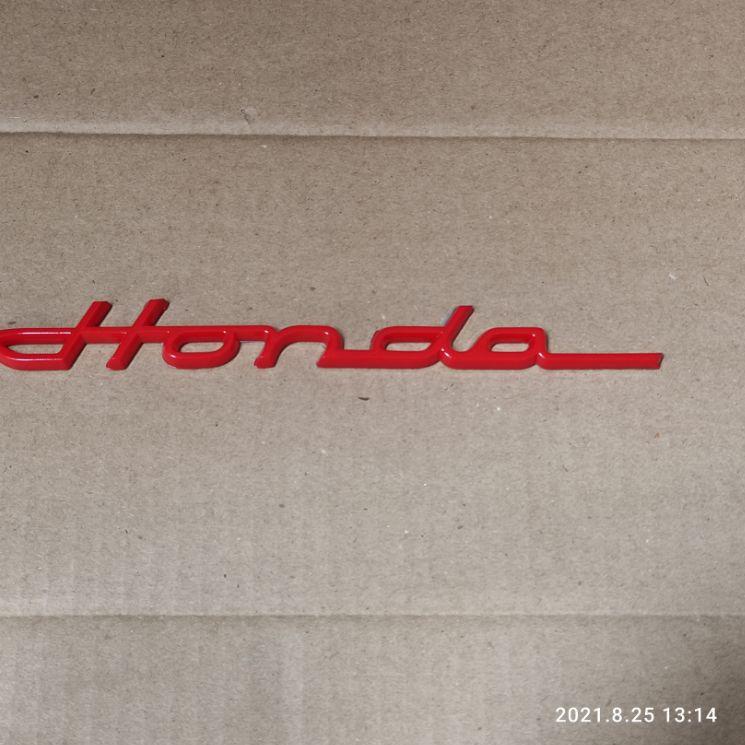 パ SATU BIJI emblem honda latin warna chrome hitam merah emblem emas carbon tulisan honda Baru