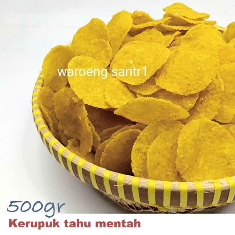 

Kerupuk krupuk tahu mekar renyah gurih nagih siap goreng 500gram