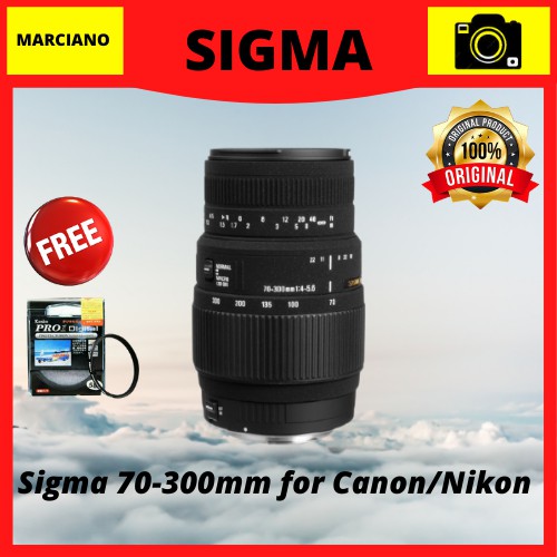 Lensa Sigma 70-300mm for Canon/Nikon
