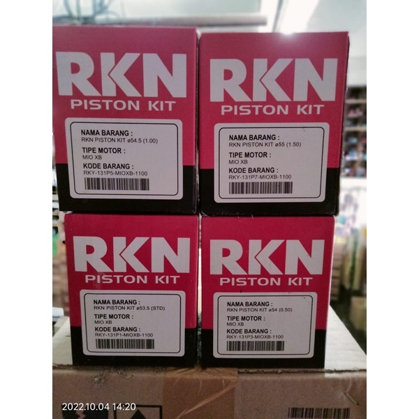 Piston Kit MIO XB BORE UP 53,5 / 54 / 54,5 / 55 RKN Seher Kit MIO XB