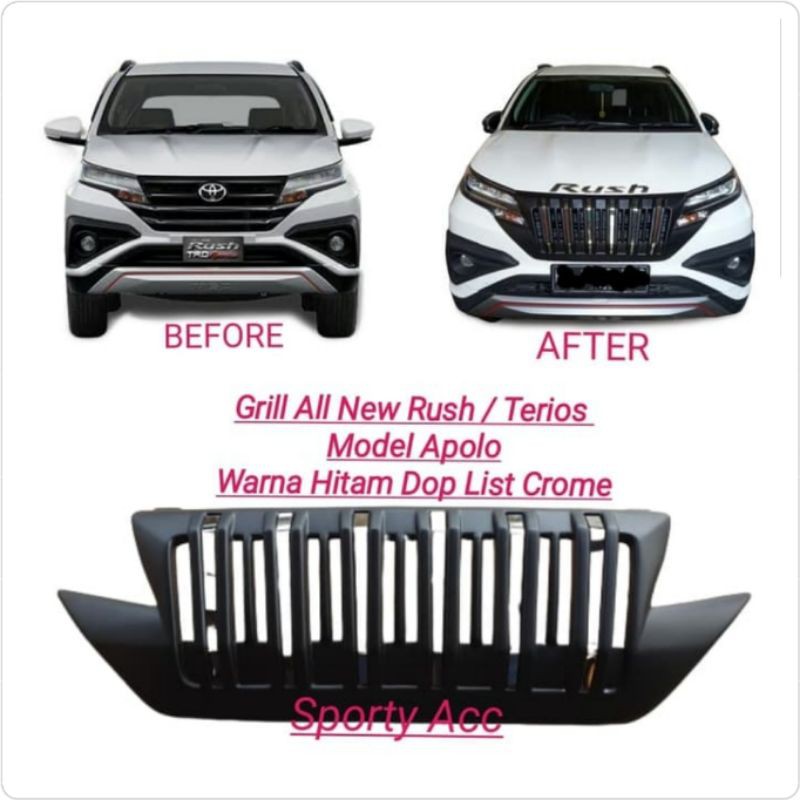 Grill Depan Rush New / Terios New Model Apolo