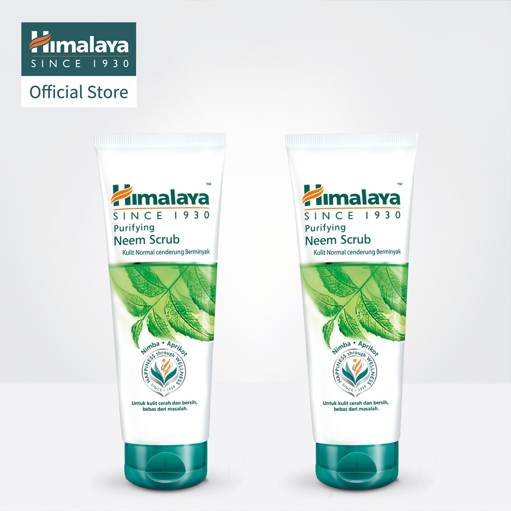 Himalaya Purifying Neem Scrub 50ml / 100ml Scrub Wajah Butiran Apricot yg Halus BPOM