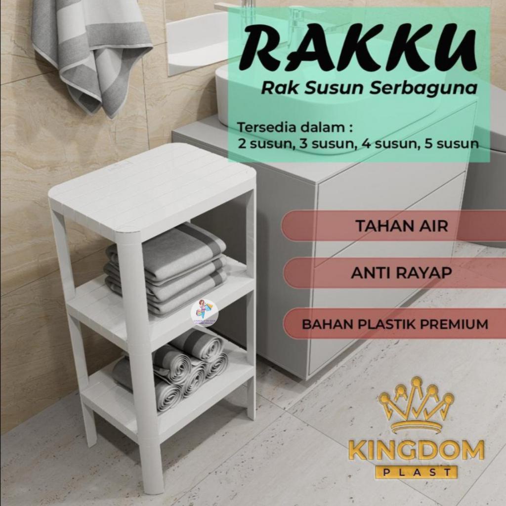 Rak Susun 3 Tingkat Serbaguna Rakku Kingdom Plastik