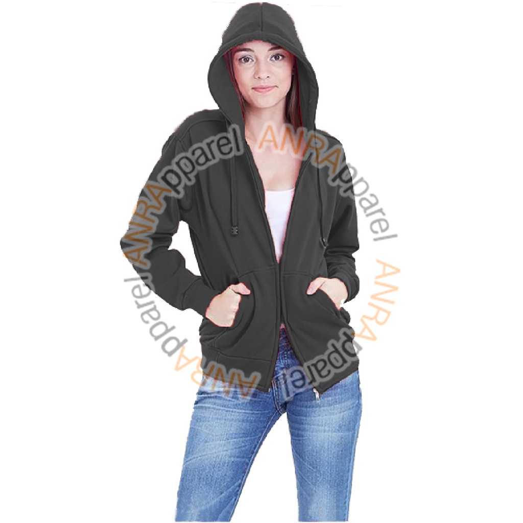 SWEATER HOODIE RESLETING WANITA | Jaket Sweater Hoodie Resleting Zipper Polos Cewek