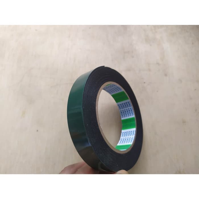 Double Tape Foam Nippon Busa Tebal Bolak Balik Hijau 20mm Murah