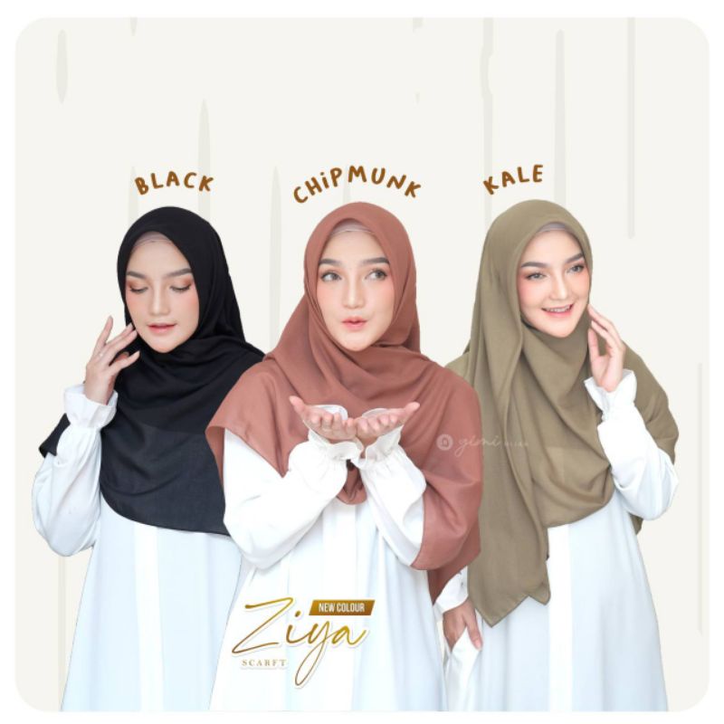 HIJAB ZIYA SCRAF / jilbab segi empat / bergo / kerudung segiempat / hijab / jilbab / gimi hijab