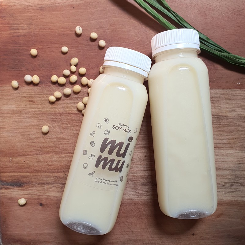 

Mimu Homemade Soymilk Susu Kedelai Murni Original Tawar / Manis, Botol 250ml