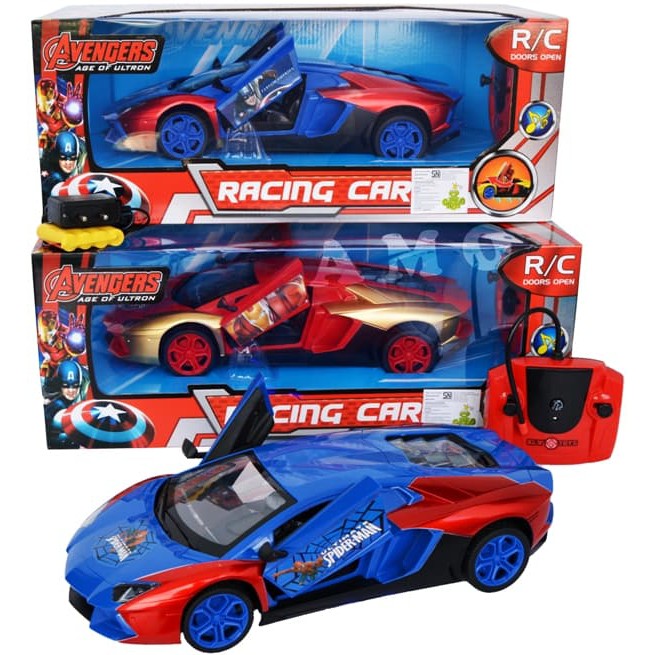 Terlaris - MOBIL REMOTE LAMBORGHINI AVENGERS - RC IRONMAN KAPTEN AMERIKA - [DNY]