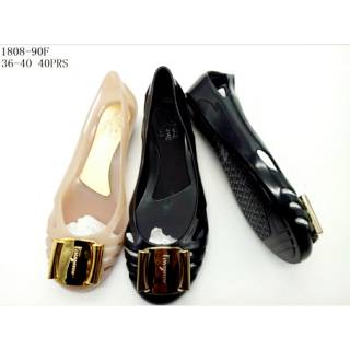  Jelly  Shoes  1 flat shoes  sepatu kantor sepatu 