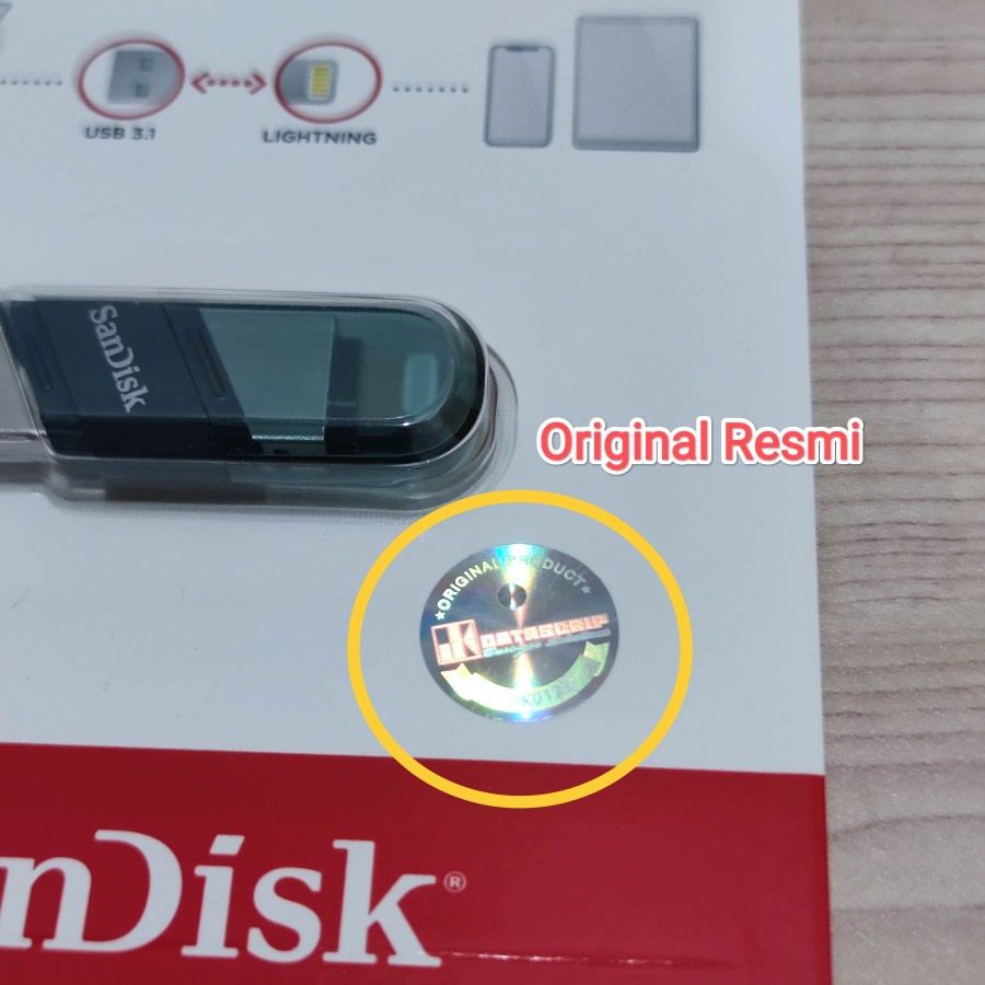 SanDisk iXpand Flip 32GB OTG USB 3.1 Flash Drive Flashdisk 32 GB For iPhone iPad