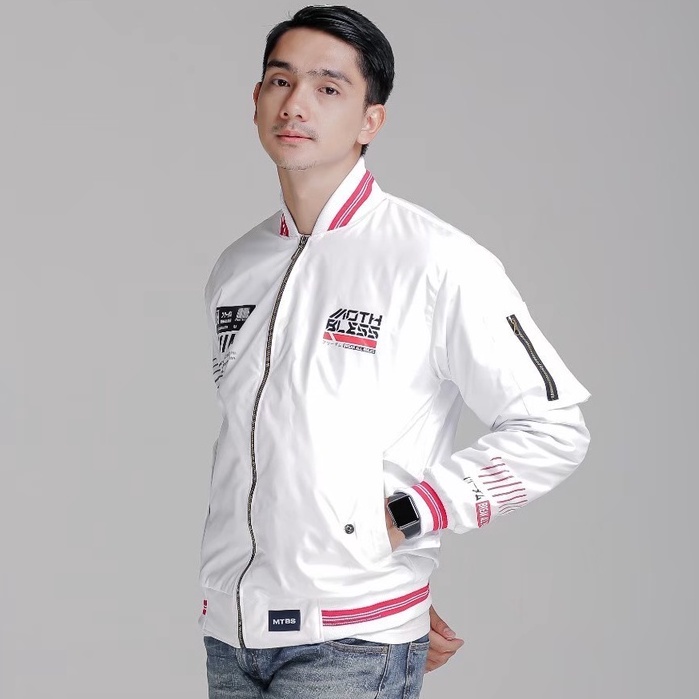 MTBS Jaket Bomber Pria Parasut Premium Mothbless
