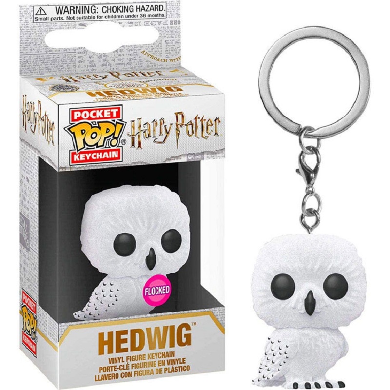 Anime Funko POP Harry Potter Gantungan Kunci PVC Dumbledore Hedwig Fawkes Boneka Minifigures Collection Key Ring