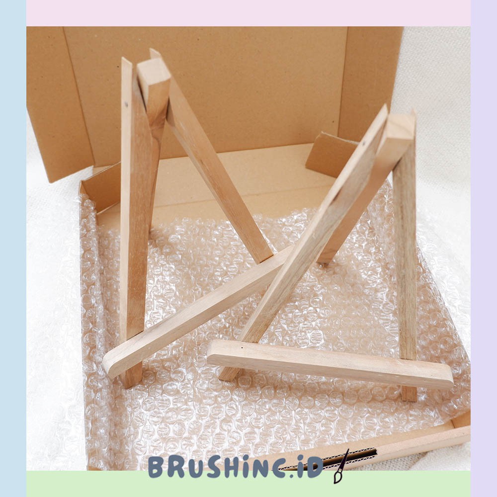 

Mini Wooden Easel 17 x 24 cm / Dudukan Kanvas / Stand Lukis / Stand Kayu / Stand Kanvas