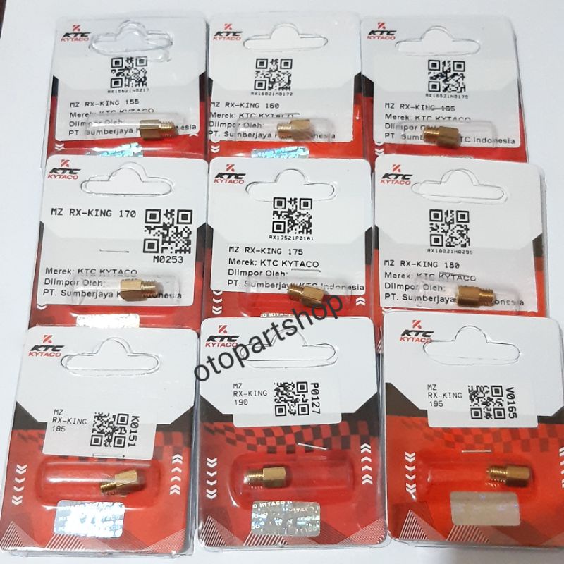 MAIN JET RX KING / RXZ / TM24 / NINJA RR  KTC-2