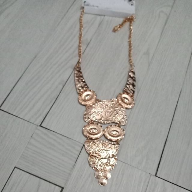 Kalung susun panjang etnik aksesoris wanita kebaya Dan hijab