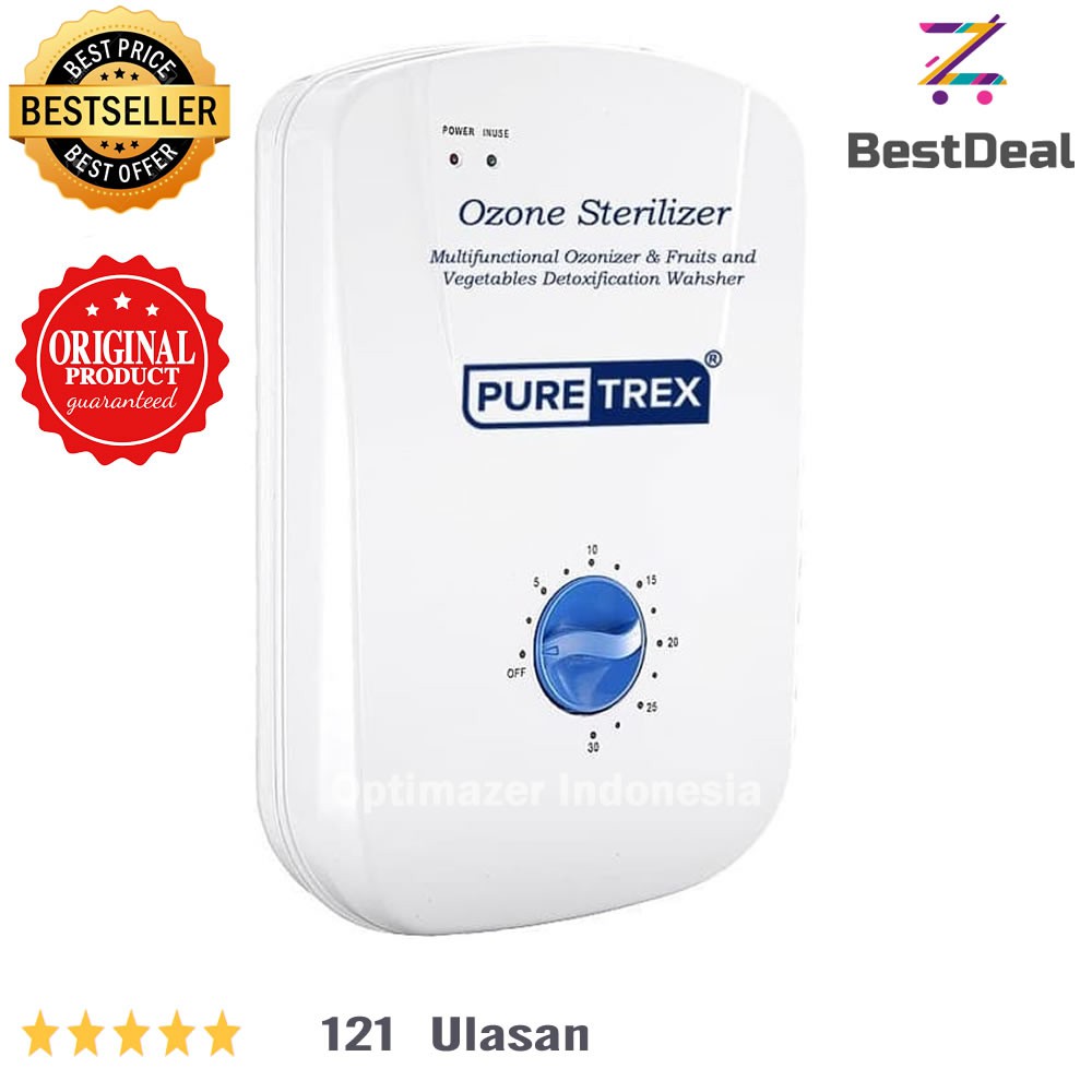 Ozone Sterilizer Generator PUREtrex Ozone buah dan sayur I air and water purifier disinfektan