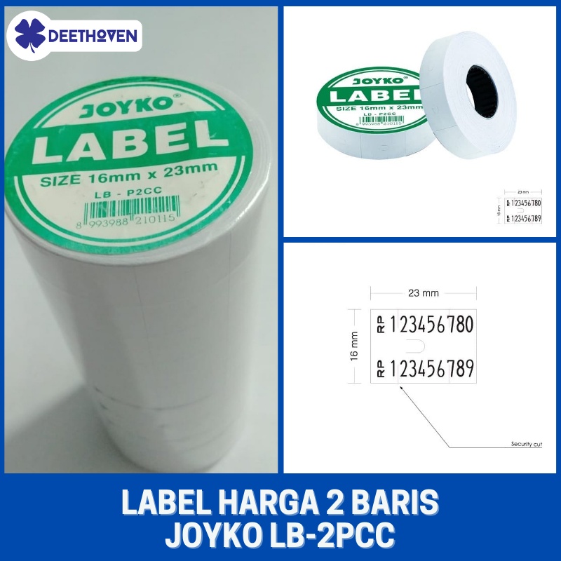 

Label Harga Price Label 2 Baris Joyko LB-P2CC