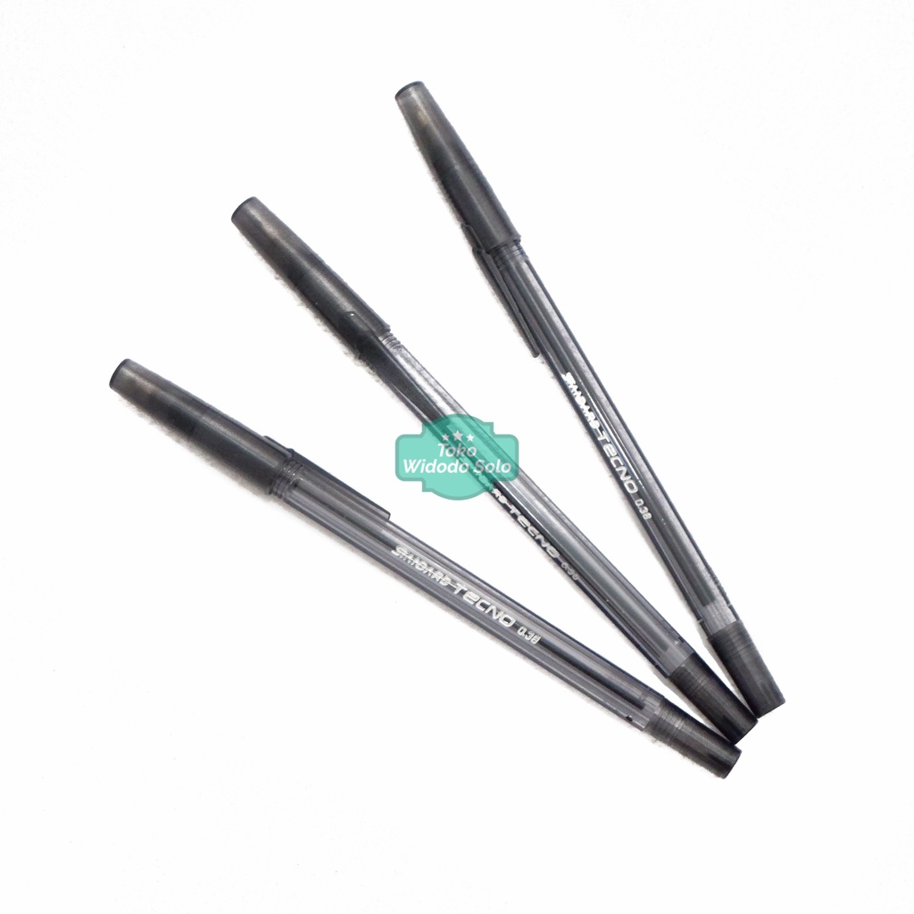 

Pulpen Standard Tecno 0,38mm Hitam Bolpoin Ballpoint - 1 Buah