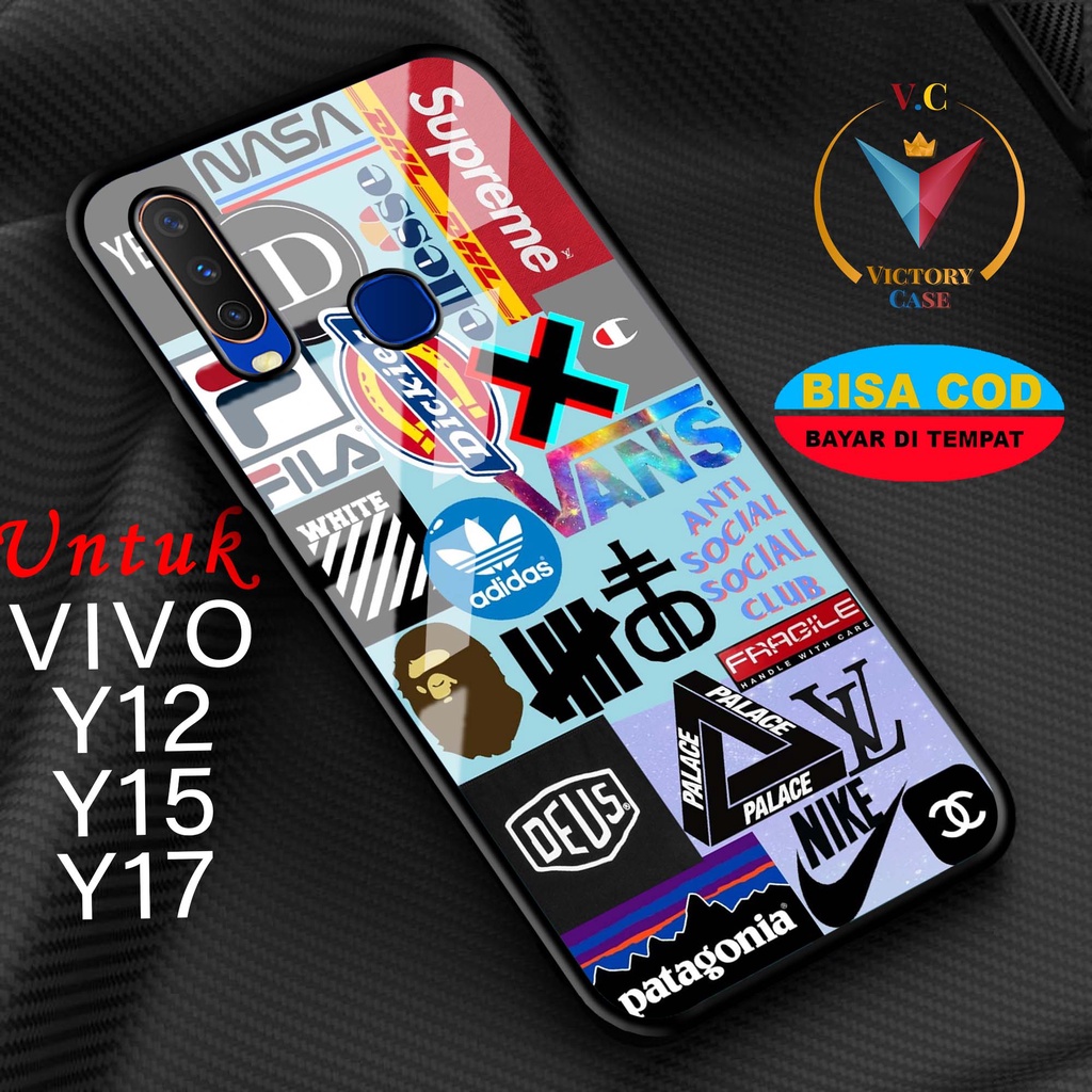 VC - Case Vivo Y12 Y15 Y17 Motif GRFTY Casing Hardcase Glossy 2D Terbaru Silikon Softcase kilau BISA