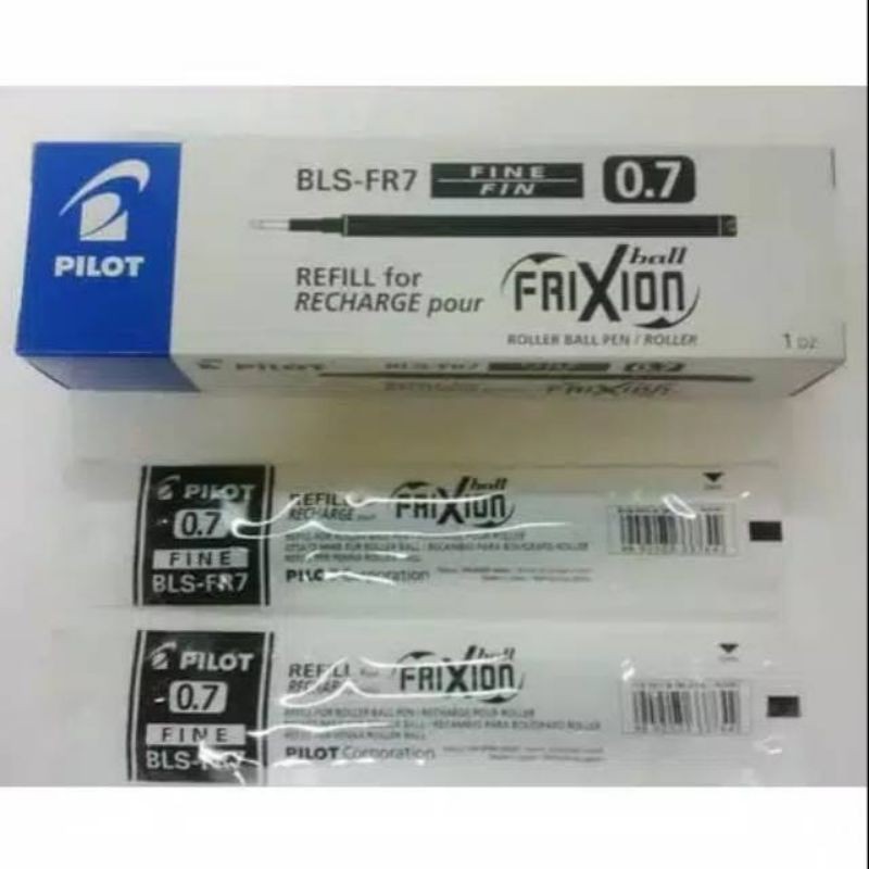 

Refill Isi Tinta Pulpen Pilot Frixion 0.7mm BLS-FR7 Erasable Pen Warna Biru/Hitam