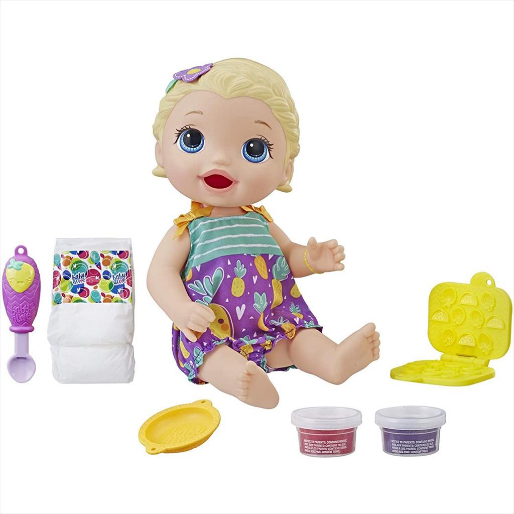BABY ALIVE Snackin Lily Blonde Boneka Hasbro E5841