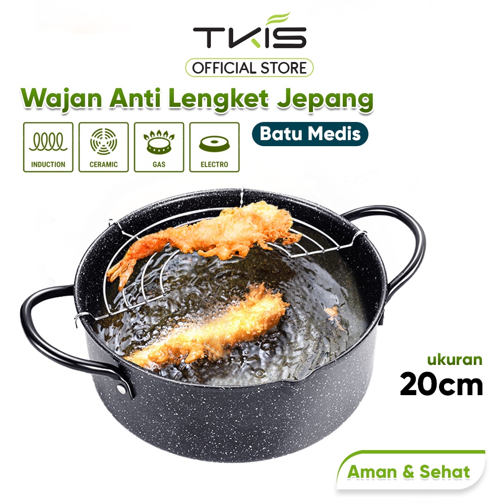 TKIS Panci penggorengan / Panci multifungsi Deep Frypan Cookware TK-829