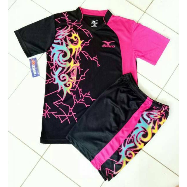 Termurah Kaos Setelan Volly Mizuno / Jersey Bola / Futsal / Baju Kostum Volli