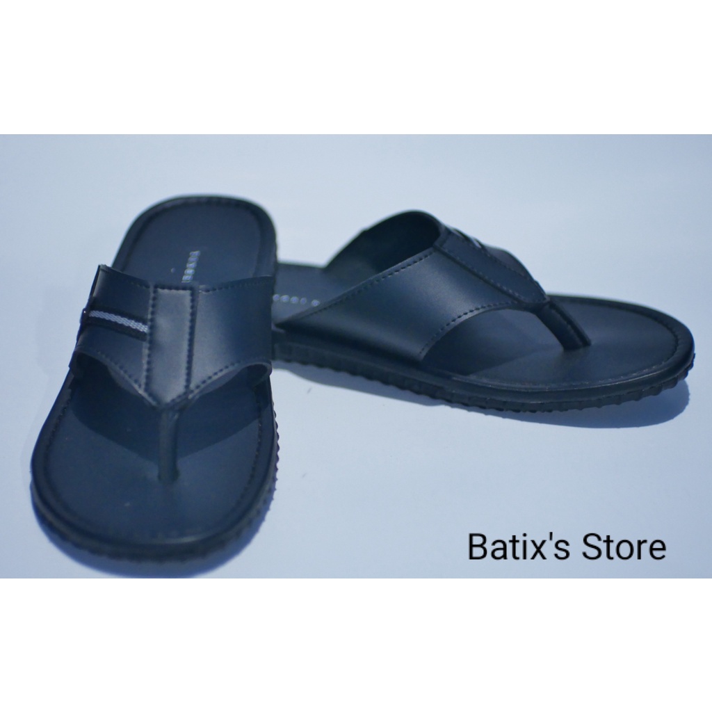 SANDAL PRIA YONGKI KOMALADI HITAM LIST PUTIH