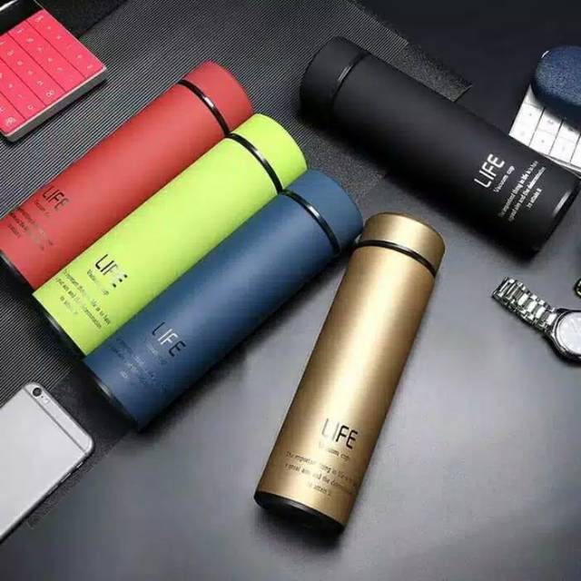 Termos LIFE Stainless steel termos Polos  Vacuum Flask Termos Trendy Business 500 ML thermos