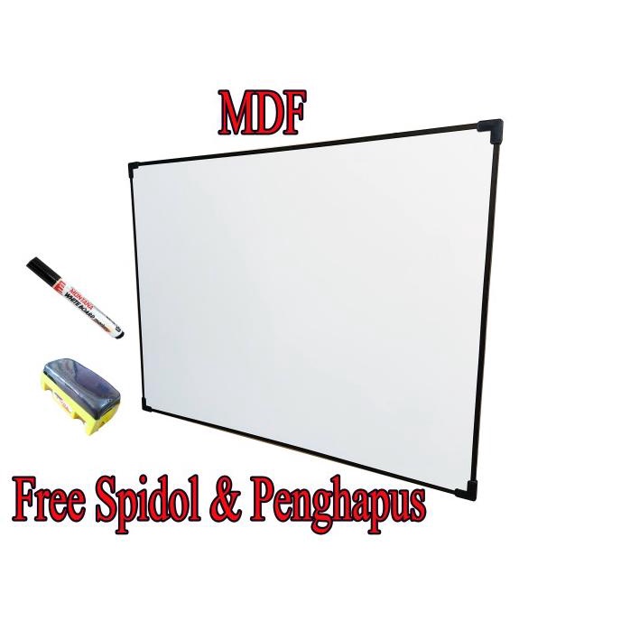 

Office & Stationery | Alat Tulis | Papan Tulis 60 X 80 Cm White Board | Best Seller
