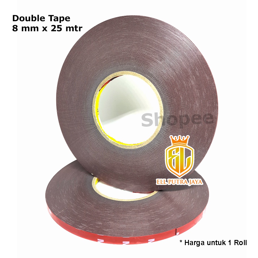 

Double Tape VHB 8mm x 25mtr serupa 3M